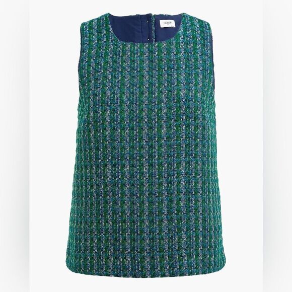 J Crew Tweed button-back shell Size 12 - Picture 5 of 8